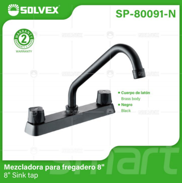 Liquidación SP-80091-N (Caja master 20)(MOQ 1 pz=1 caja) Mezcladora para fregadero 88" Sink tap