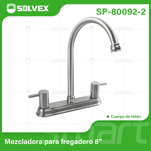 SP-80092-2 (Caja master 12)(MOQ 1 pz=1 caja) Mezcladora para fregadero 8