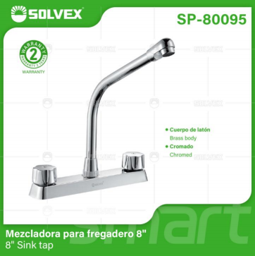 Liquidación SP-80095 (Caja master 20)(MOQ 1 pz=1 caja) Mezcladora para fregadero 88" Sink tap