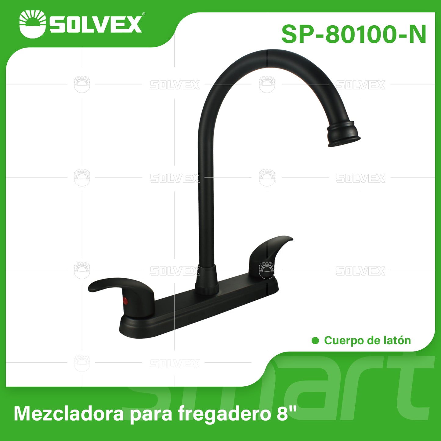 SP-80100-N (Caja master 12)(MOQ 1 pz=1 caja) Mezcladora para fregadero 8
