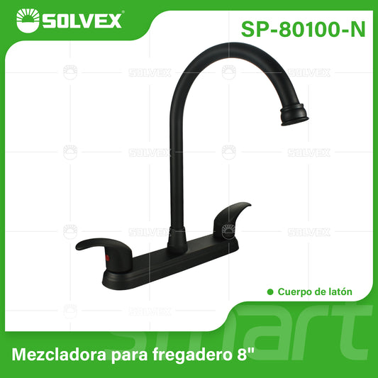 SP-80100-N (Caja master 12)(MOQ 1 pz=1 caja) Mezcladora para fregadero 8