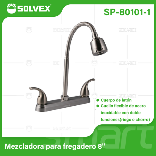 SP-80101-1 (Caja master 12)(MOQ 1 pz=1 caja) Mezcladora para fregadero 8