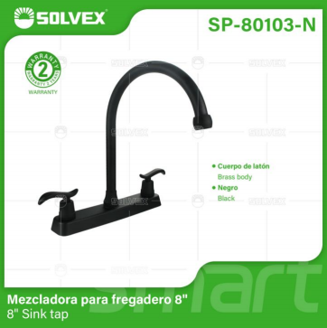 Liquidación SP-80103-N (Caja master 20)(MOQ 1 pz=1 caja) Mezcladora para fregadero 88" Sink tap