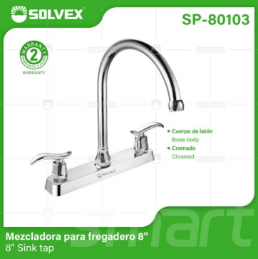 Liquidación SP-80103 (Caja master 12)(MOQ 1 pz=1 caja) Mezcladora para fregadero 88" Sink tap