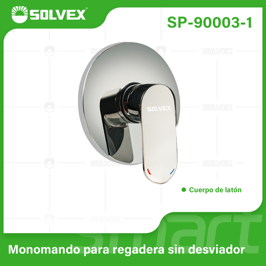 SP-90003-1 (Caja master 12)(MOQ 1 pz=1 caja) Monomando para regadera sin desviador