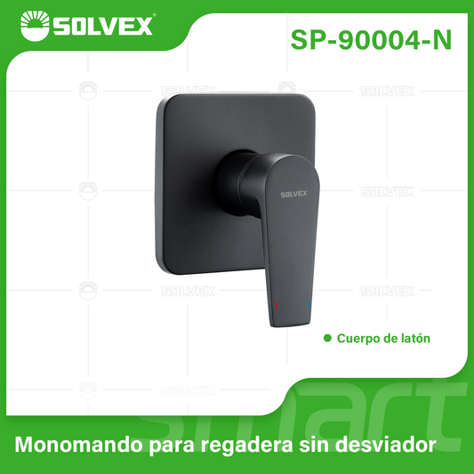 SP-90004-N (Caja master 12)(MOQ 1 pz=1 caja) Monomando para regadera sin desviador