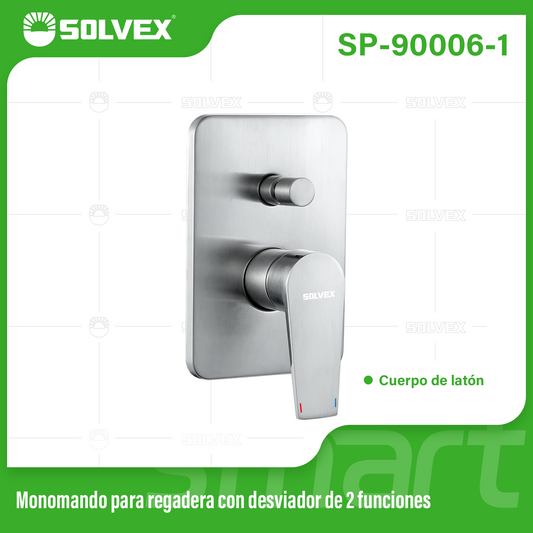 SP-90006-1 (Caja master 10)(MOQ 1 pz=1 caja) Monomando para regadera con desviador de 2 funciones