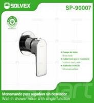 SP-90007 (Caja master 12)(MOQ 1 pz=1 caja) Monomando para regadera sin desviador