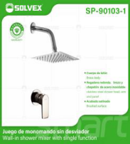 SP-90103-1 (Caja master 5)(MOQ 1 juego=1 caja) Juego de monomando sin desviador