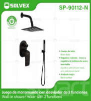 SP-90112-N (Caja master 5)(MOQ 1 juego=1 caja) Juego de monomando con desviador de 2 funciones