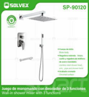 SP-90120 (Caja master 5)(MOQ 1 juego=1 caja) Juego de monomando con desviador de 3 funciones