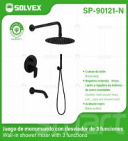 SP-90121-N (Caja master 5)(MOQ 1 juego=1 caja) Juego de monomando con desviador de 3 funciones