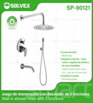 SP-90121 (Caja master 5)(MOQ 1 juego=1 caja) Juego de monomando con desviador de 3 funciones