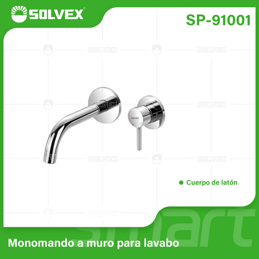 SP-91001 (Caja master 10)(MOQ 1 juego=1 caja) Monomando a muro para lavabo
