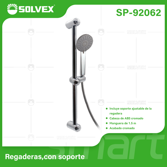 SP-92062 (Caja master 10)(MOQ 1 juego=1 blíster) Regaderas,con soporte