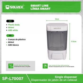 SP-L70007-(Caja master 1 CTN=50 SKU)-(MOQ 1 SKU)-Dispensador de jabón
Cuerpo de plástico