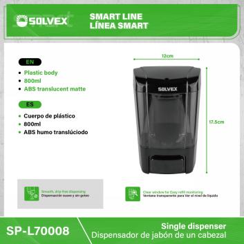 SP-L70008-(Caja master 1 CTN=50 SKU)-(MOQ 1 SKU)-Dispensador de jabón
Cuerpo de plástico