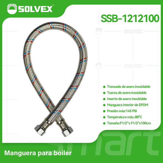 SSB-1212100 (Caja master 30)(MOQ 1 pz=1 etiqueta) Manguera para boiler