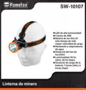 SW-10107 (Caja master 120)(MOQ  120 pzs=1 Caja) Linterna de minero