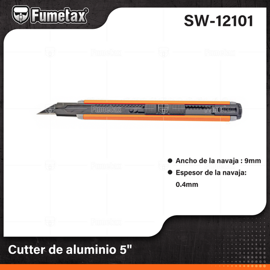 SW-12101-(Caja master 1 CTN=288 SKU)-(MOQ 24 SKU)-Cutter de aluminio
Largo cutter: 5"(145mm)