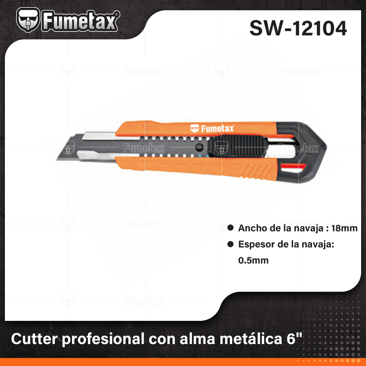 SW-12104-(Caja master 1 CTN=144 SKU)-(MOQ 12 SKU)-Cutter profesional
Largo cutter: 6"(150mm)