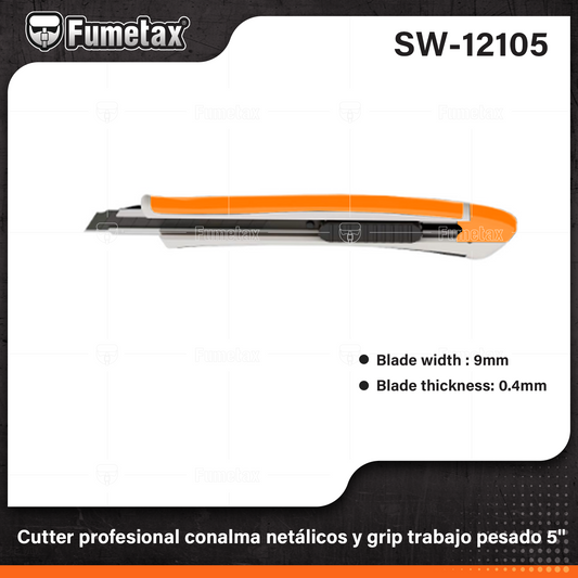 SW-12105-(Caja master 1 CTN=288 SKU)-(MOQ 24 SKU)-Cutter profesional
Largo cutter: 5"(130mm)