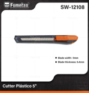 SW-12108 (Caja master 240)(MOQ 24 pzs=1 caja) Cutter Plástico 5"