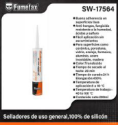 SW-17564 (Caja master 24)(MOQ  24 pzs=1 Carton) Selladores de uso general,100% de silicón