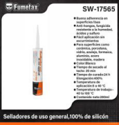 SW-17565 (Caja master 24)(MOQ  24 pzs=1 Carton) Selladores de uso general,100% de silicón