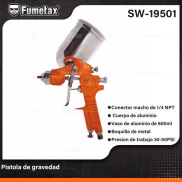 SW-19501 (Caja master 10) Pistola de gravedad