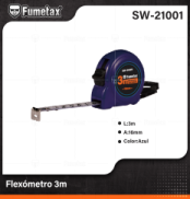SW-21001 (Caja master 120)(MOQ 12 pzs=1 caja) Flexómetro 3m