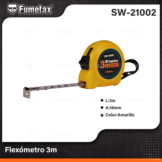 SW-21002-(Caja master 1 CTN=120 SKU)-(MOQ 12 SKU)-Flexómetro
Caja fabricoda en plástico ABS de alto impacto