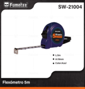 SW-21004 (Caja master 72)(MOQ 12 pzs=1 caja) Flexómetro 5m