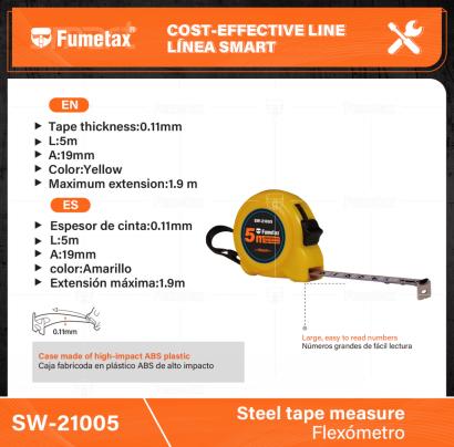 SW-21005-(Caja master 1 CTN=72 SKU)-(MOQ 12 SKU)-Caja fabricoda en plástico ABS de alto impacto
Espesor de cinta:0.11mm