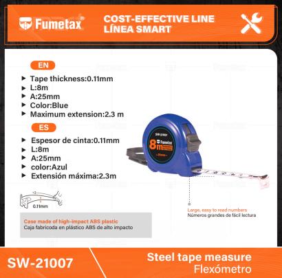 SW-21007-(Caja master 1 CTN=36 SKU)-(MOQ 6 SKU)-Caja fabricoda en plástico ABS de alto impacto
Espesor de cinta:0.11mm