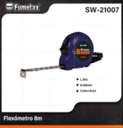SW-21007 (Caja master 36)(MOQ 36 pzs=1 caja) Flexómetro 8m