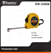 SW-21008 (Caja master 36)(MOQ 36 pzs=1 caja) Flexómetro 8m