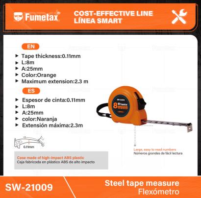 SW-21009-(Caja master 1 CTN=36 SKU)-(MOQ 6 SKU)-Caja fabricoda en plástico ABS de alto impacto
Espesor de cinta:0.11mm