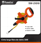 SW-21010 (Caja master 20)(MOQ 1 pz=1 caja) Cinta larga fibra de vidrio 30M