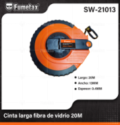 SW-21013 (Caja master 40)(MOQ 1 pz=1 caja) Cinta larga fibra de vidrio 20M