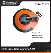 SW-21015 (Caja master 24)(MOQ 1 pz=1 caja) Cinta larga fibra de vidrio 50M