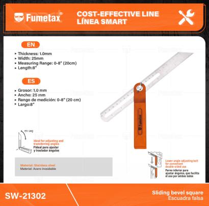 SW-21302-(Caja master 1 CTN=100 SKU)-(MOQ 10 SKU)-Material: Acero inoxidable
Grosor: 1,0 mm