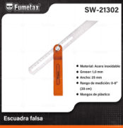 SW-21302 (Caja master 100)(MOQ 10 pzs=1 caja) Escuadra falsa
