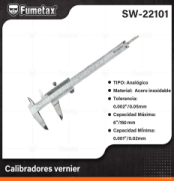SW-22101 (Caja master 40)(MOQ 1 pz=1 blister) Calibradores vernier