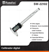 SW-22102 (Caja master 30)(MOQ 1 pz=1 caja) Calibrador dígital