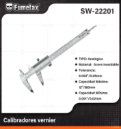 SW-22201 (Caja master 36)(MOQ 36 pzs=1 Caja) Calibradores vernier