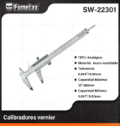 SW-22301 (Caja master 24)(MOQ 24 pzs=1 Caja) Calibradores vernier