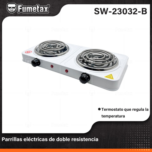 SW-23032-B (Caja master 6)(MOQ 1pz=1caja) Parrillas eléctricas de doble resistencia