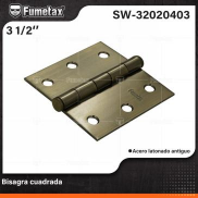 SW-32020404 (Caja master 100)(MOQ 10 pzs=1 caja) Bisagra cuadrada