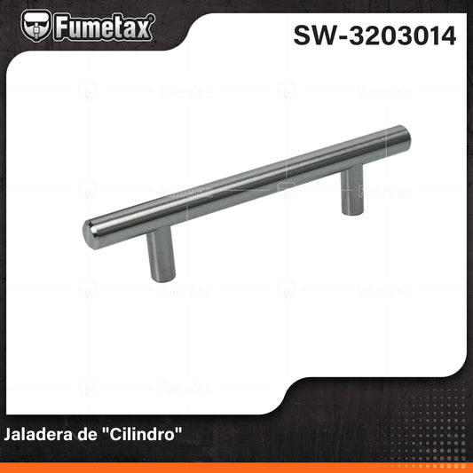 SW-3203014 (Caja master 100)(MOQ 1pz=1etiqueta) Jaladera de "Cilindro"